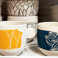 Détail tasses à anses Détail tasses à anses